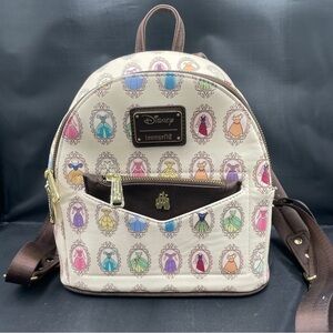 Loungefly Disney Princess Dresses Cream Backpack
